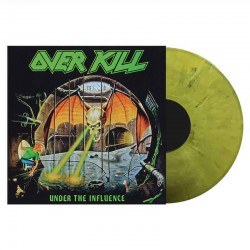 OVERKILL - Under The Influence LP, Vinilo Amarillo Marble