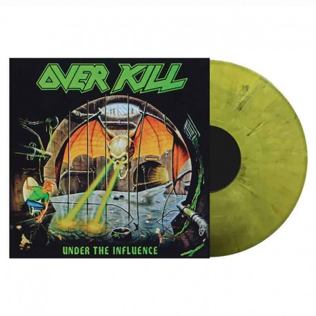 OVERKILL - Under The Influence LP, Vinilo Amarillo Marble
