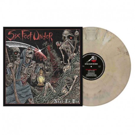 SIX FEET UNDER - Next To Die LP, Vinilo Bone Brown Marbled, Ltd. Ed.