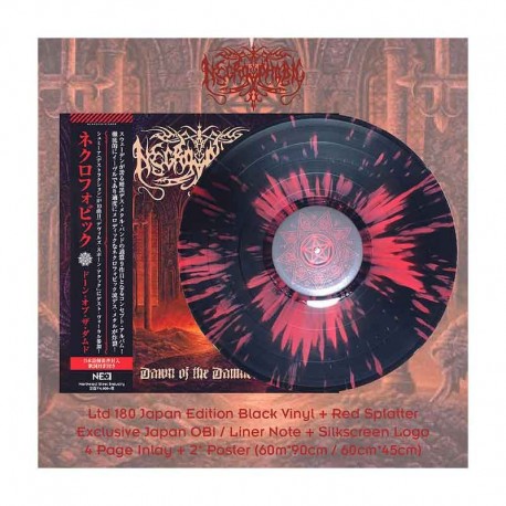 NECROPHOBIC - Dawn Of The Damned LP Vinilo Negro & Rojo Splatter, Ed. Ltd.