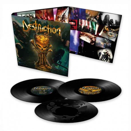 DESTRUCTION - Live Attack 3LP, Black Vinyl, Ed. Ltd.