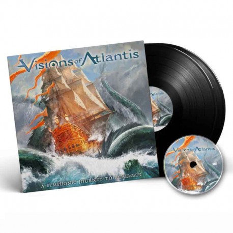 VISIONS OF ATLANTIS - A Symphonic Journey To Remember 2LP + DVD, Vinilo Negro, Ed. Ltd.