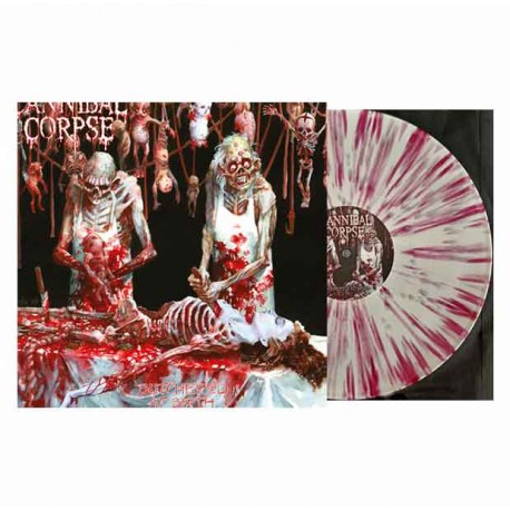 CANNIBAL CORPSE - Butchered At Birth LP, Vinilo Blanco & Rojo Splatter, Ed. Ltd.