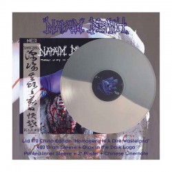 NAPALM DEATH - Throes Of Joy In The Jaws Of Defeatism LP Vinilo Blanco&Gris, Ed. Ltd.