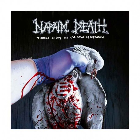 NAPALM DEATH - Throes Of Joy In The Jaws Of Defeatism LP Vinilo Blanco&Gris, Ed. Ltd.