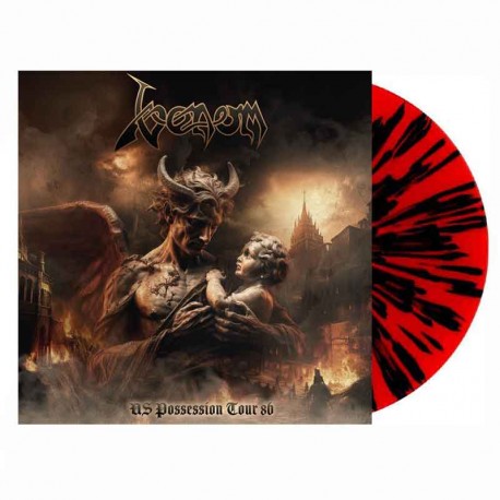 VENOM - US Possession Tour 86 LP, Red & Black Splatter Vinyl