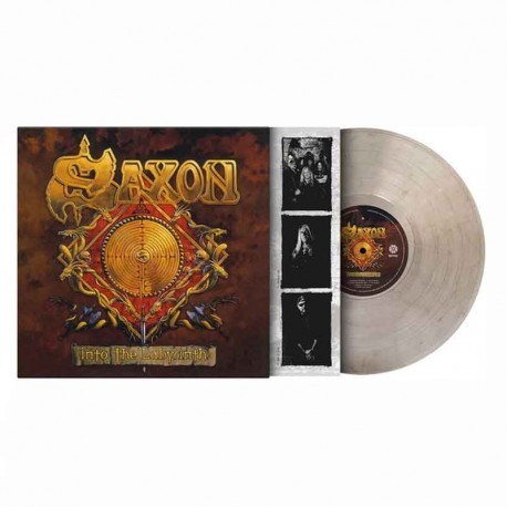SAXON - Into The Labyrinth LP, Crystal Clear & Black Marbled Vinyl, Ltd. Ed. Numbered