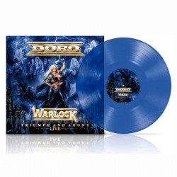 DORO/WARLOCK - Triumph And Agony - Live LP, Blue Vinyl, Ltd. Ed.