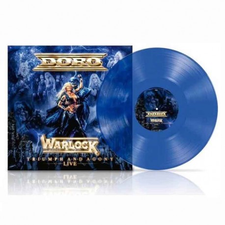 DORO/WARLOCK - Triumph And Agony - Live LP, Vinilo Azul, Ed. Ltd.