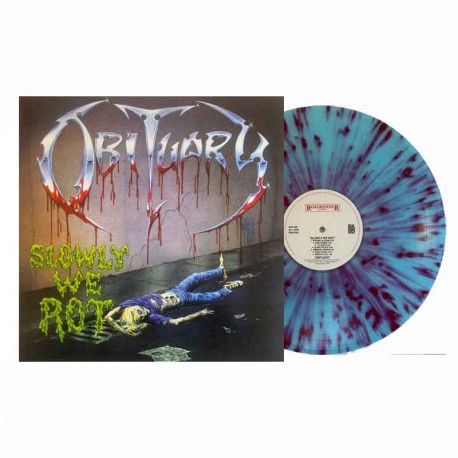 OBITUARY-Slowly We Rot LP, Splatter Vinyl