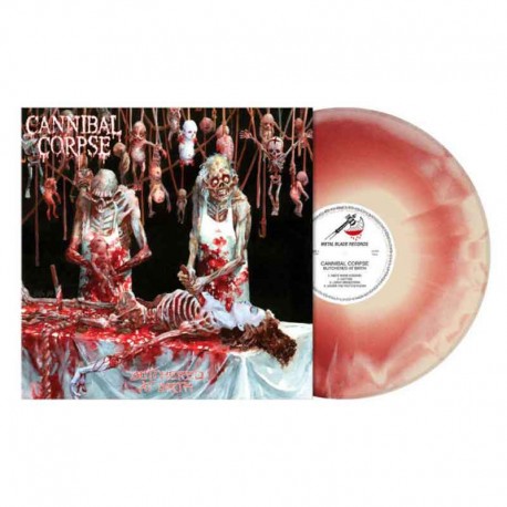 CANNIBAL CORPSE - Butchered At Birth LP, Bone Blood Melt Vinyl, Ltd. Ed.