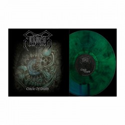 SLUGATHOR - Circle Of Death LP Vinilo Galaxy Verde& Negro