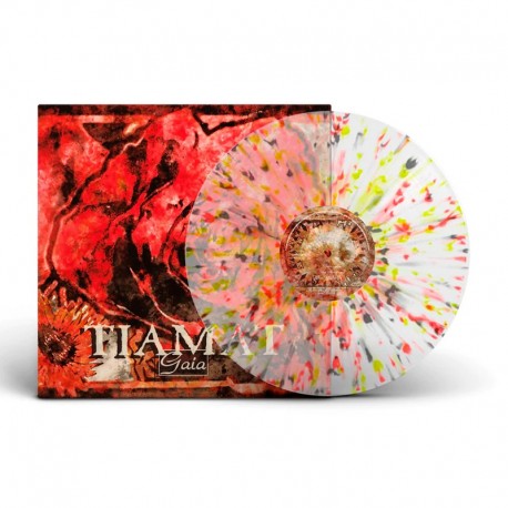 TIAMAT - Gaia EP 12" Clear Vinyl w/ Red/Yellow/Black Splatter, Ltd. Ed.