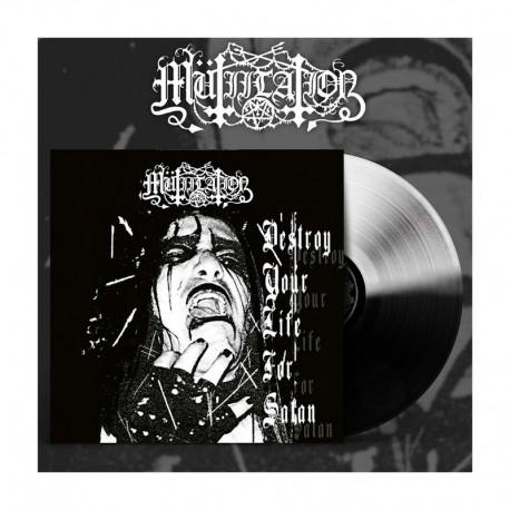MÜTIILATION - Destroy Your Life For Satan 10" EP, Vinilo Mitad Blanco/Negro, Ed. Ltd.
