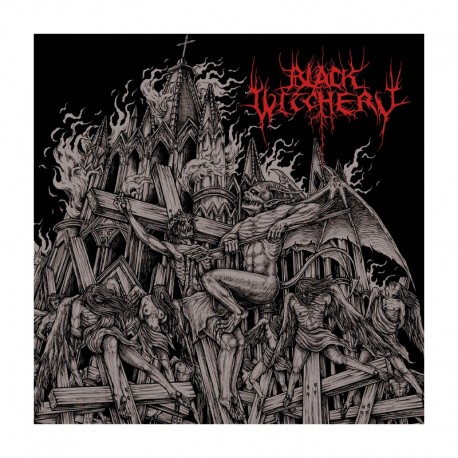 BLACK WITCHERY - Inferno Of Sacred Destruction LP Vinilo Clear& Red Galaxy, Ed. Ltd.