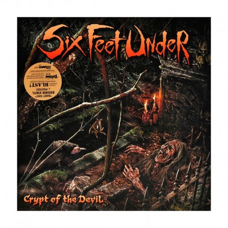 SIX FEET UNDER - Crypt Of The Devil LP Brown Vinyl, Ltd. Ed.