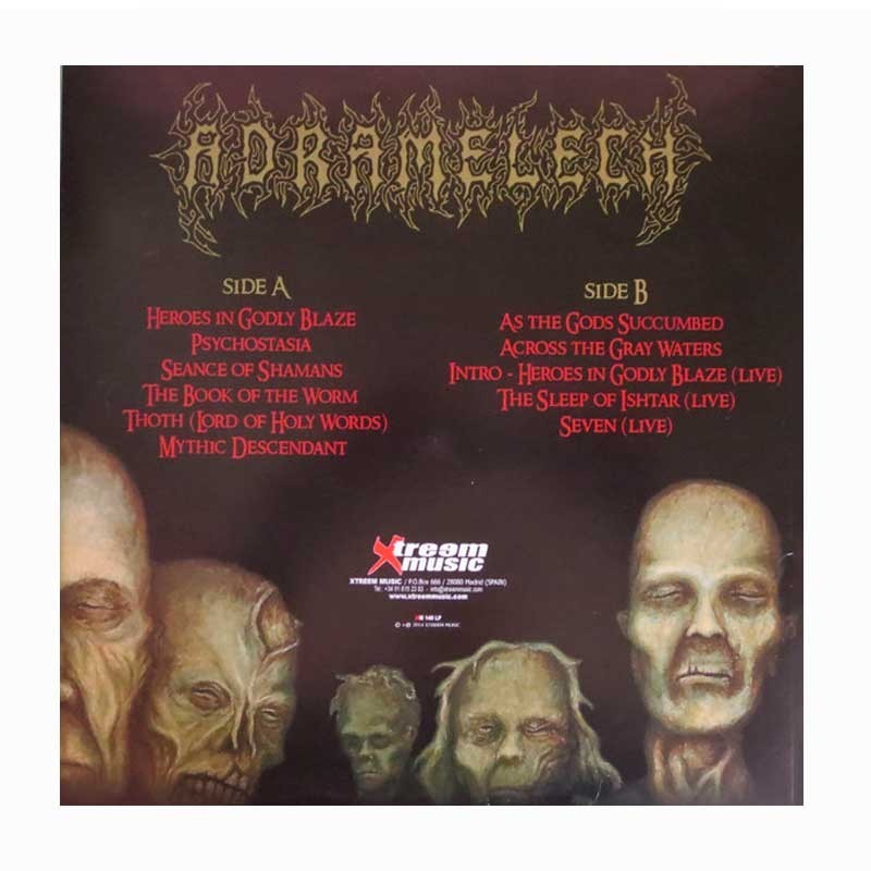 ADRAMELECH - Psychostasia LP Black Vinyl, Ltd. Ed.