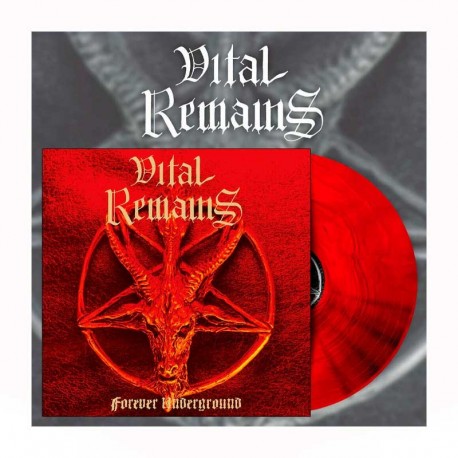 VITAL REMAINS - Forever Underground LP Vinilo Rojo Galaxy, Ed. Ltd.
