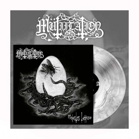 MÜTIILATION - Majestas Leprosus LP Vinilo Blanco & Negro Galaxy, Ed. Ltd.