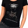Camiseta Negra CAT THRONE (CHICA)