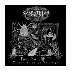 CARPATHIAN FOREST - Fuck You All!!!! (Caput Tuum In Ano Est) LP Vinilo Negro, Ed. Ltd