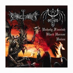 BLACK BEAST / BLOODHAMMER - Unholy Finnish Black Horror Union LP