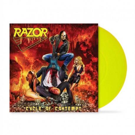 RAZOR - Malicious Intent LP Yellow Neón Vinyl