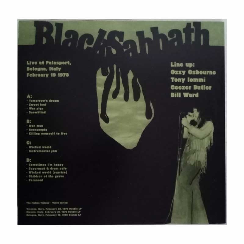 BLACK SABBATH - The Italian Trilogy: Live In Bologna, Feb. 19, 1973 2LP  Vinilo Negro Ed. Ltd.