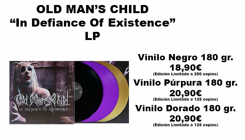 OLD MAN'S CHILD - In Defiance Of Existence LP