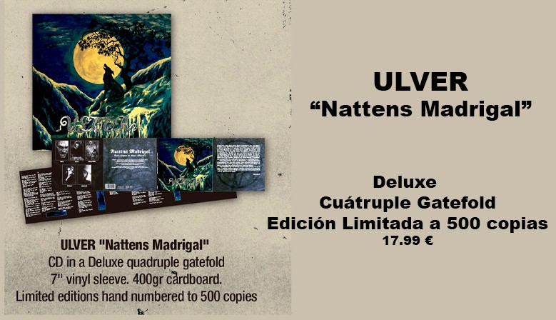 ULVER - Nattens Madrigal - Aatte Hymne Til Ulven I Manden CD, DELUXE Quadruple Gatefold, Ltd. Ed. Numbered