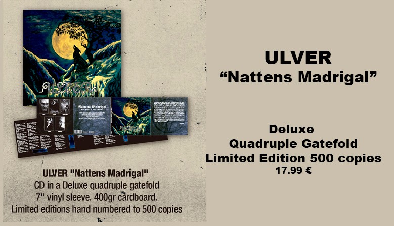 ULVER - Nattens Madrigal - Aatte Hymne Til Ulven I Manden CD, DELUXE Quadruple Gatefold, Ltd. Ed. Numbered