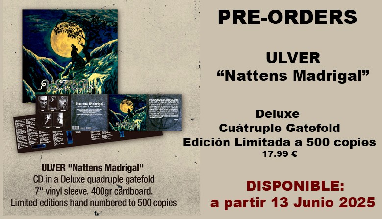 ULVER - Nattens Madrigal - Aatte Hymne Til Ulven I Manden CD, DELUXE Quadruple Gatefold, Ltd. Ed. Numbered