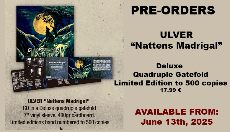 ULVER - Nattens Madrigal - Aatte Hymne Til Ulven I Manden CD, DELUXE Quadruple Gatefold, Ltd. Ed. Numbered