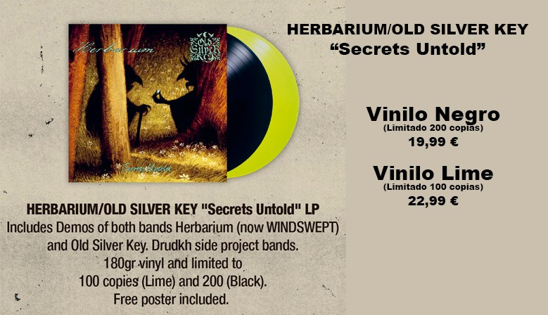 HERBARIUM / OLD SILVER KEY - Secrets Untold LP,