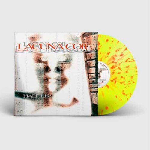 LACUNA COIL - Halflife LP, EP Highlighter Yellow with Speckles Oxblood