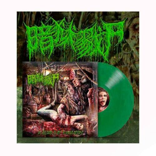 THE DARK PRISON MASSACRE - A Blood Clot Ejaculation LP Vinilo Verde Ed. Ltd.