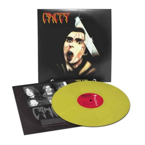 CANCER - To The Gory End LP, Vinilo Amarillo