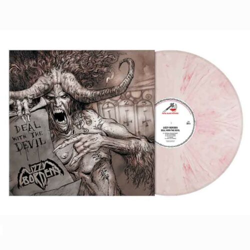 LIZZY BORDEN - Deal With The Devil LP, Vinilo Rose & White Marbled, Ed. Ltd. Numerada