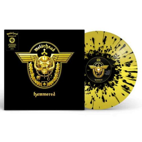 MOTÖRHEAD - Hammered LP, Vinilo Amarillo & Negro Splatter, Ed. Ltd. (20 Aniversario)