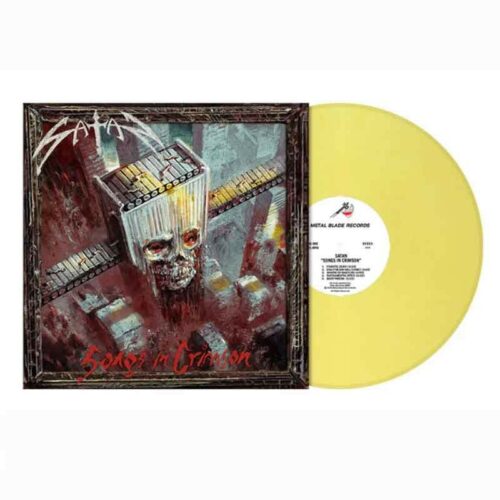 SATAN - Songs In Crimson LP, Vinilo Yellow Marbled, Ed. Ltd. Numerada