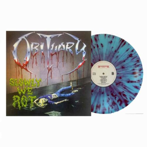 OBITUARY - Slowly We Rot LP, Vinilo Splatter
